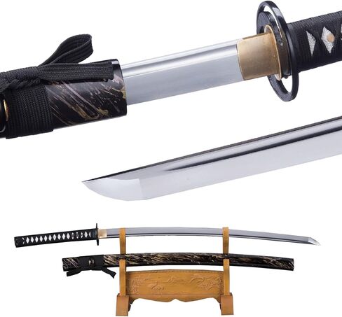 Katana Sword, Traditional Handmade Sword, Real 9260 Spring Steel Full Tang Katanas, Authentic Japanese Samurai Swords, for Practice, Training, Performance and Collection in Saudi Arabia