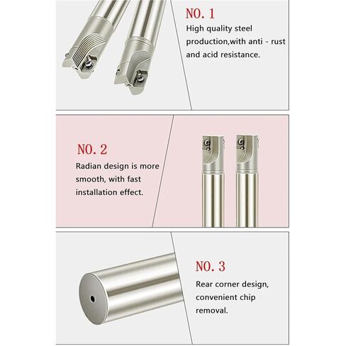 Milling Cutter Bar BAP 400R Milling Cutter Arbor Right Angle 90° milling Cutter Rod APMT1604 Insert Cutting Holder(C20-D35-90L-3T) in Saudi Arabia