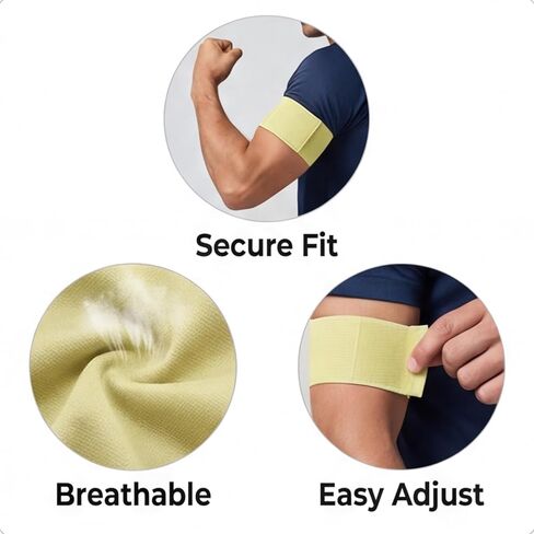 YOKIVE 10Pcs Captain Armbands, Elastic Armband Soccer Captain C Arm Band, Great for Youth Adult Football, Basketball Player (Rainbow, 13x2.8 Inch) in Kuwait