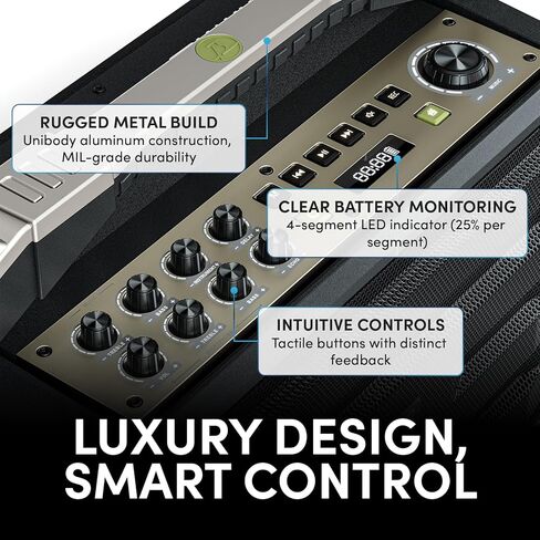 WinBridge K600 200W Portable Bluetooth Party Speaker with 2 Wireless Microphones - IPX4 Waterproof, Karaoke Machine, PA System for Outdoor/Indoor, Big Bass Pro Sound, Voice Amplifier for Teachers in Kuwait