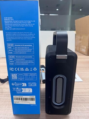 Moukey MPS5 Portable Karaoke Machine, 200W Peak Power Rechargeable Speaker with 2 Wireless Microphones& Strap, Support BT 5.3/REC/AUX/MP3/USB/TF, for Home/Party/Outdoor/Adults/Kids in Kuwait