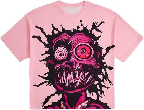 SOLY HUX Men's Graphic Tee Shirt Y2k Novelty Printed Short Sleeve Crew Neck Tops Streetwear in Kuwait