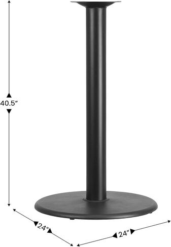 BizChair 24" Round Cast Iron Bar Table Base with 4" Dia. Column in Kuwait
