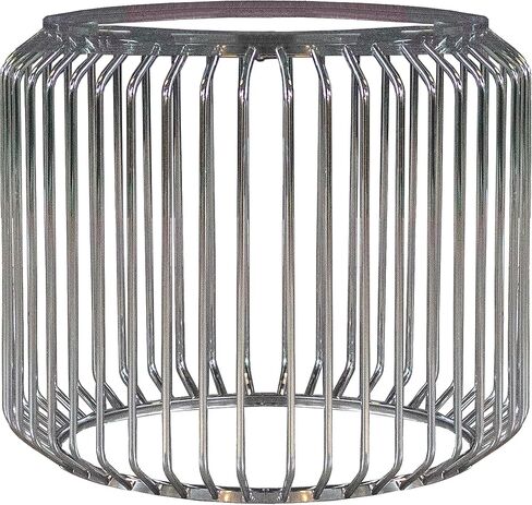 أثاث المنزل كوستر - فينا - قاعدة طاولة طعام مستديرة معدنية - قاعدة طاولة طعام وتصميم على شكل قفص، ساق قاعدة - معاصرة - غرفة الطعام - كروم - 193430 in Kuwait