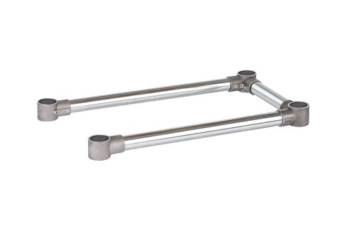 DuraSteel Open Base Work Table Bracing - 24 x 12 Inch Table Stabilizing Leg Cross Braces - Fits Commercial Food Prep Stainless Steel or Maple Wood Worktable in Kuwait