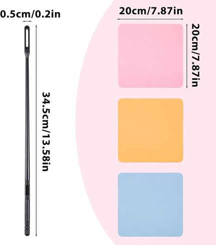 8Pcs Flute Cleaning Rod, Flute Cleaning Kit, Flutes Swab and Polishing Fluted Cleanings Cloth, Fluteing Accessories for Flutes Maintenance Tools in Kuwait