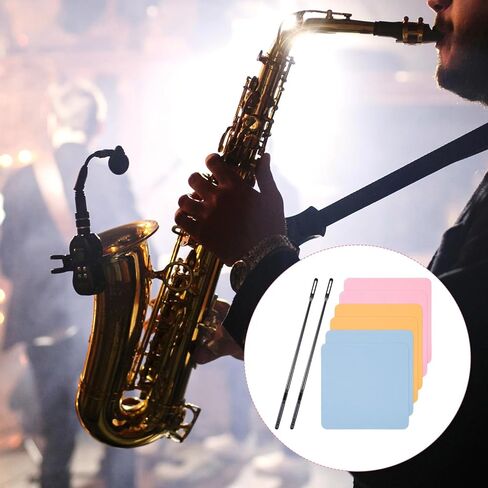 8Pcs Flute Cleaning Rod, Flute Cleaning Kit, Flutes Swab and Polishing Fluted Cleanings Cloth, Fluteing Accessories for Flutes Maintenance Tools in Kuwait