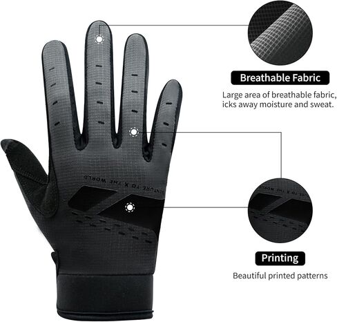 VXW Dirt Bike Gloves for Men - Breathable Cycling/Motocross/MTB Gear & Accessories - Reflective BMX, ATV, Off Road, Hiking, Bicycle Hand Wear - Lightweight Stretch Fit in Kuwait