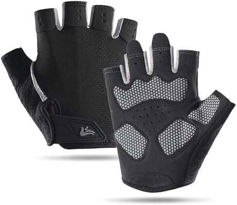 Fingerless Workout Gloves for Women Men - Anti-Slip Shock-Absorbing Glove for Fitness Cycling Outdoor Sports in Saudi Arabia