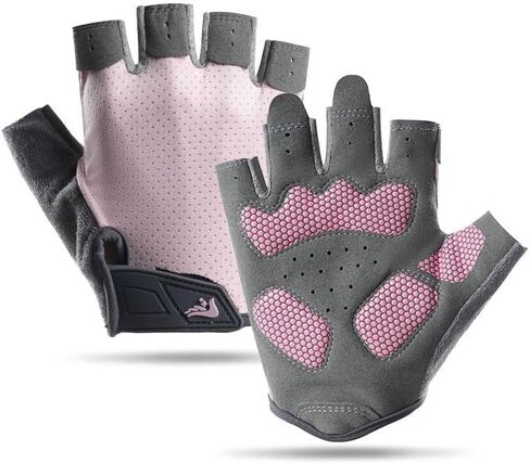 Fingerless Workout Gloves for Women Men - Anti-Slip Shock-Absorbing Glove for Fitness Cycling Outdoor Sports in Saudi Arabia
