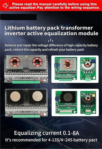 Active Equalizer Battery Equalizer 4 String Battery Packs 8A Active Balancer in Saudi Arabia