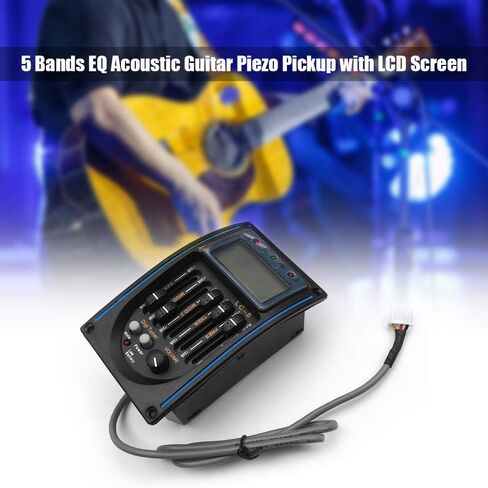 5 Band Pickup Equalizer Volume Control for Electric Box Guitar with LCD Display Great Tone and Pickup Range Amplification in Saudi Arabia
