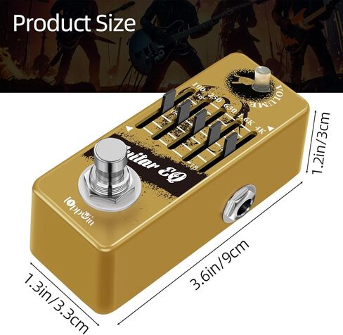 5-Band Guitar Graphic Equalizer Pedal & DC 9V Guitar Pedal Power Supply Adapter in Kuwait