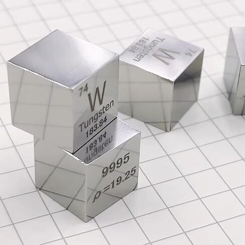 Tungsten Cubes Metal Density Cubes Pure 99.95% for Element Collections Lab Experiment (W 0.39Inch) in Kuwait