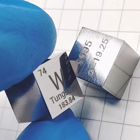 Tungsten Cubes Metal Density Cubes Pure 99.95% for Element Collections Lab Experiment (W 0.39Inch) in Kuwait