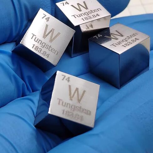 Tungsten Cubes Metal Density Cubes Pure 99.95% for Element Collections Lab Experiment (W 0.39Inch) in Kuwait