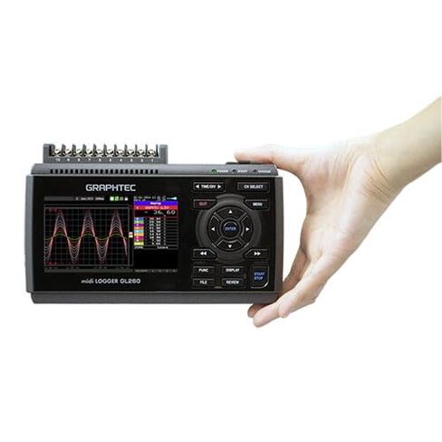 Graphtec GL260 10-Channel Data Logger for Voltage, Temperature, Humidity, Pulse and Logic Measurements (Replaces GL240) in Kuwait