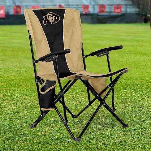 FANMATS NCAA Colorado Buffaloes Hard Arm Chair – Steel Frame with Double Layered Polyester | Team Color | Mesh Cup Holders in Saudi Arabia