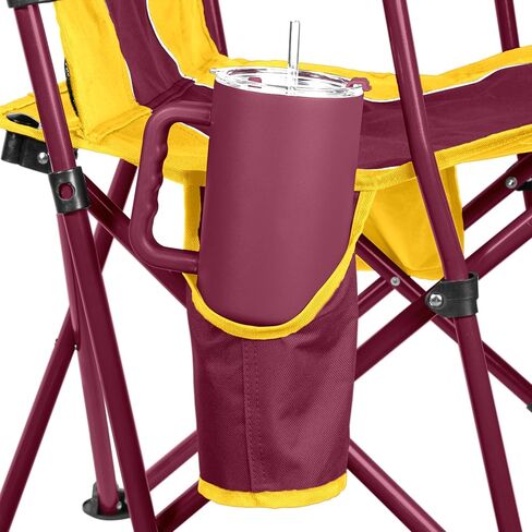 FANMATS NCAA Minnesota Golden Gophers Hard Arm Chair – Steel Frame with Double Layered Polyester | Team Color | Mesh Cup Holders in Saudi Arabia