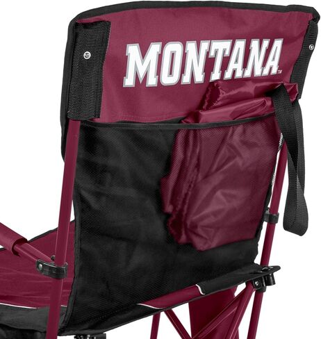 كرسي بذراع صلب من FANMATS NCAA Montana Grizzlies - إطار فولاذي مع طبقة مزدوجة من البوليستر | لون الفريق | حاملات أكواب شبكية in Saudi Arabia