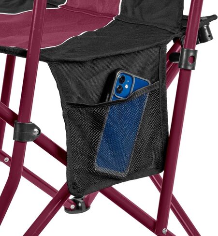 كرسي بذراع صلب من FANMATS NCAA Montana Grizzlies - إطار فولاذي مع طبقة مزدوجة من البوليستر | لون الفريق | حاملات أكواب شبكية in Saudi Arabia