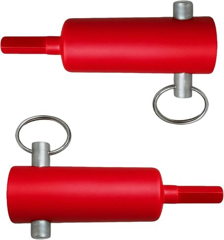 (2-Pack) EZ-Crank Trailer Jack Drill Adapter, Heavy Duty Solid Steel for 1" Handle Studs, 10X Faster Power Drill Crank Tool for 1/2" & 3/8" Drills on Timpte, Dump, Flatbed & Livestock Trailers in Saudi Arabia