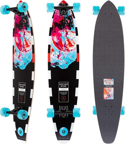 Sector 9 Longboards Cosmos Cutback Fiberglass Complete Cruiser Skateboard 8.365" x 37.5" in Saudi Arabia