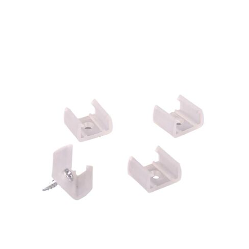 30PCS LED Connector Led Strip Clip for 2/4PIN Fixture Mounted Clip with Screws(for W17-19 mm) in Saudi Arabia