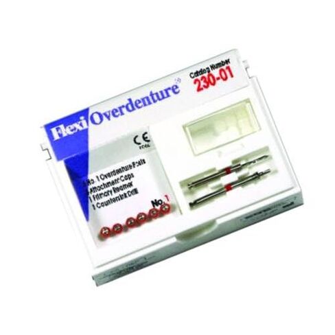 230-01 Flexi-Overdenture Posts #1 Red Stainless Steel in Kuwait