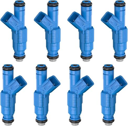 Performance Fuel Injectors For Ford Mustang F150 Explorer Edge Flex 2011 2012 2013 2014 2015 2016 2017 2018 2019, For Lincoln MKX V6 3.5L 3.7L 2011-2018, # 0280158191, 4 Holes, Set of 6 in Kuwait