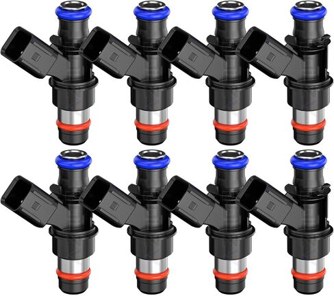 Performance Fuel Injectors For Ford Mustang F150 Explorer Edge Flex 2011 2012 2013 2014 2015 2016 2017 2018 2019, For Lincoln MKX V6 3.5L 3.7L 2011-2018, # 0280158191, 4 Holes, Set of 6 in Kuwait
