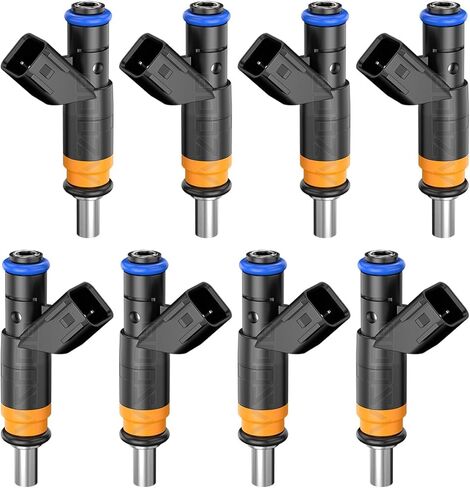 Performance Fuel Injectors For Ford Mustang F150 Explorer Edge Flex 2011 2012 2013 2014 2015 2016 2017 2018 2019, For Lincoln MKX V6 3.5L 3.7L 2011-2018, # 0280158191, 4 Holes, Set of 6 in Kuwait