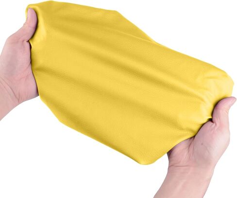 طقم أغطية كراسي الأسنان مكون من 4 قطع - جلد بولي يوريثان بالكامل، حافظة واقية مقاومة للماء ومرنة لمعدات طبيب الأسنان (متوسط ​​الحجم، أصفر) in Kuwait