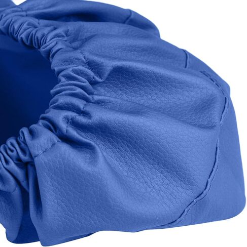 طقم أغطية كراسي الأسنان مكون من 4 قطع - جلد بولي يوريثان بالكامل، حافظة واقية مقاومة للماء ومرنة لمعدات طبيب الأسنان (متوسط ​​الحجم، أزرق داكن) in Kuwait