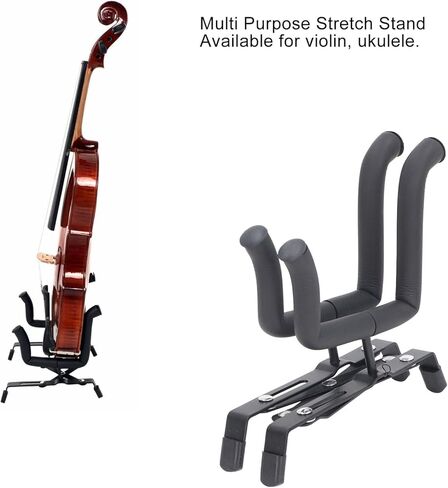 Folding Guitar Stand, Floor Foldable Violin Stand Metal and Sponge H Shape Portable Retractable Ukulele Stand for Mandolin Banjo Ukulele Violin Guitar in Saudi Arabia