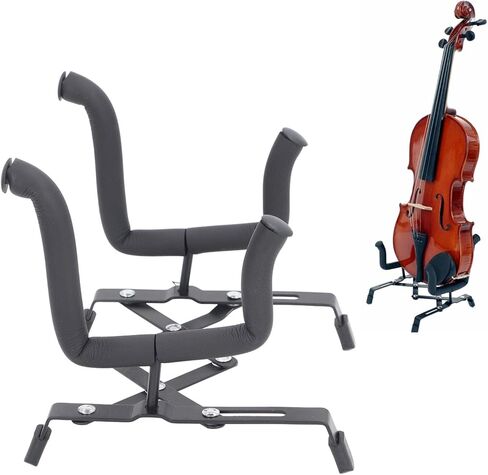 Folding Guitar Stand, Floor Foldable Violin Stand Metal and Sponge H Shape Portable Retractable Ukulele Stand for Mandolin Banjo Ukulele Violin Guitar in Saudi Arabia