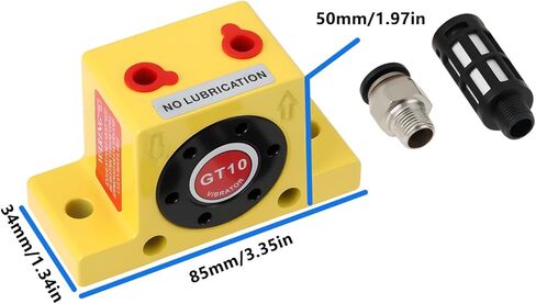 GT10 Aluminum Alloy Pneumatic Vibrator PT1/8 for Vibrating Table Filter Sieve in Saudi Arabia
