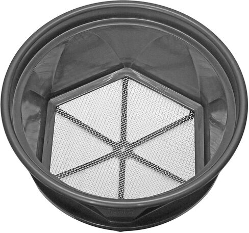 Sluice Fox 13 1/4 بوصة مقلاة التنقيب الذهبية - مقلاة غربلة شبكية من الفولاذ المقاوم للصدأ تناسب دلو ATOP 5 جالون؛ مصفاة دودة الوجبة ومنخل أسنان القرش in Kuwait