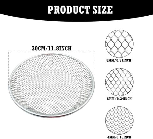 3 Pcs Metal Soil Sifter for 5 Gallon Bucket, 4/6/8 mm Compost Sifter Set, Heavy Duty Soil Sieve for Gardening, Soil Sieve for Dirt Sand Rocks Compost Gravel Sawdust (1/4, 3/8, 1/8 Inch Mesh) in Saudi Arabia
