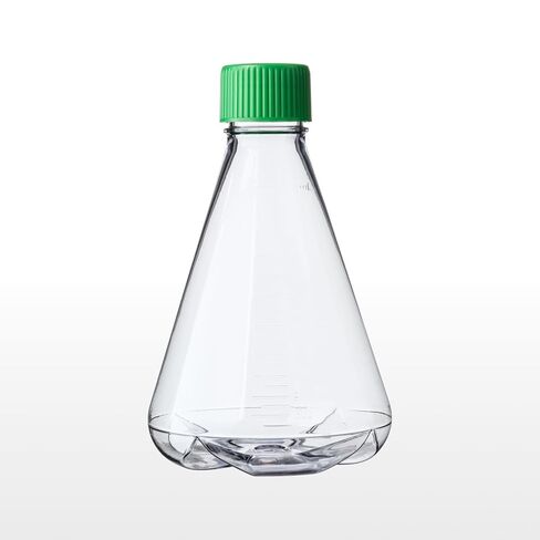 250ml Plastic Erlenmeyer Flask, 12Pcs Sterile Polycarbonate (PC) Conical Flask with Vent Cap for Lab Experiment Chemistry Science, Graduated, Individual Package, Baffled in Saudi Arabia