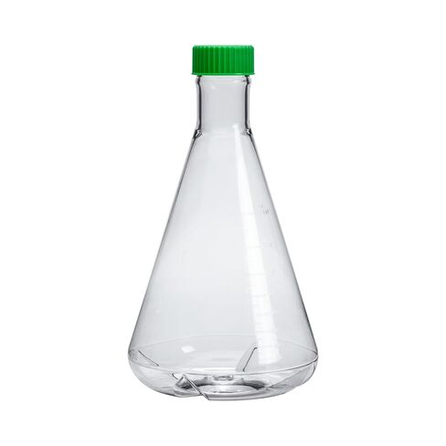 250ml Plastic Erlenmeyer Flask, 12Pcs Sterile Polycarbonate (PC) Conical Flask with Vent Cap for Lab Experiment Chemistry Science, Graduated, Individual Package, Baffled in Saudi Arabia