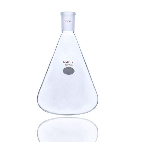 Laboy Glass 1000mL Erlenmeyer Flask Heavy Wall with 24/40 Standard Taper Joint in Saudi Arabia