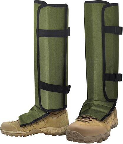 Snake Gaiters for Men Hiking Boots Adjustable Anti-Snake Leg Guards Waterproof Trail Gaiters Hunting Outdoor Protection in Saudi Arabia