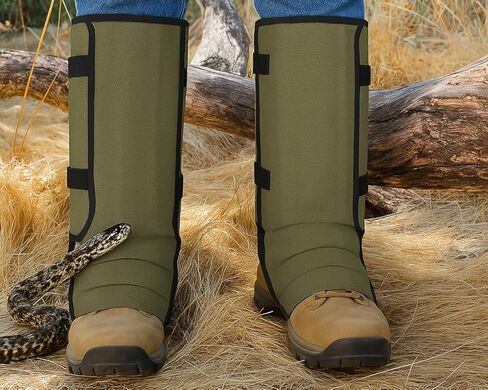 Snake Gaiters for Men Hiking Boots Adjustable Anti-Snake Leg Guards Waterproof Trail Gaiters Hunting Outdoor Protection in Saudi Arabia
