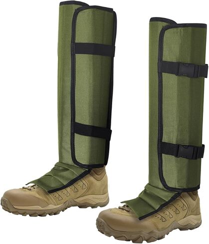 Snake Gaiters for Men Hiking Boots Adjustable Anti-Snake Leg Guards Waterproof Trail Gaiters Hunting Outdoor Protection in Saudi Arabia