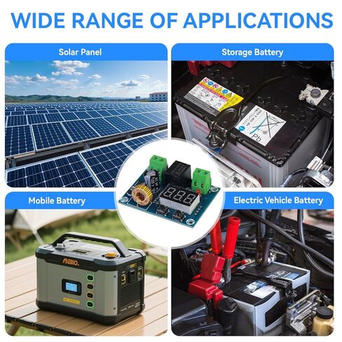 قطعتان من وحدة قطع الجهد المنخفض، وحدة حماية الجهد الرقمي DC 12V-36V، XH-M609 قطع الجهد المنخفض فوق حامي التفريغ لبطارية الليثيوم وبطارية التخزين in Kuwait