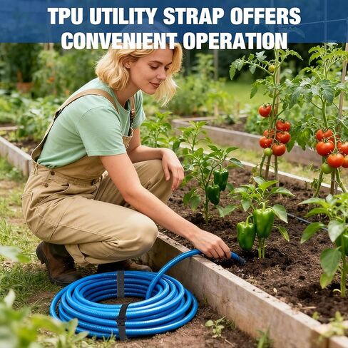 Starry 4pcs TPU Utility Straps Adjustable Durable Elastic Straps with Buckle Strong Tie Batch Tested 70 lb Fastening Lashing Securing Tool for Skis Moto Gear Trucks Cargo Garden Hoses 18.9" Length in Saudi Arabia