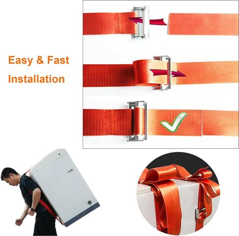 أحزمة كتف للأثاث، حزام رفع وتحريك الكتف لشخص واحد مع أشرطة مقبض قابلة للتعديل لحزام نقل الأثاث والأجهزة الثقيلة in Kuwait