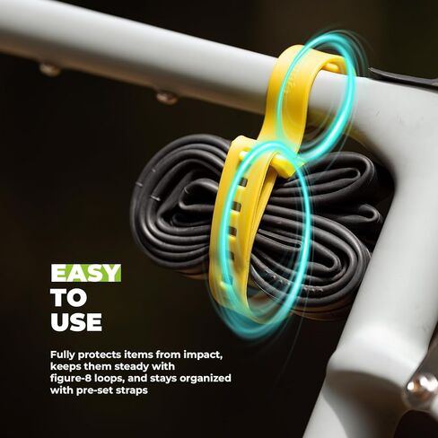 2-Pack TPU 18" Tie-Down Utility Straps with 8-Figure Design Heavy-Duty 220 lb Load, Adjustable for Bike, Moto, Skis & Outdoor Gear No Scratch, Temperature Resistant, Rock ash in Saudi Arabia