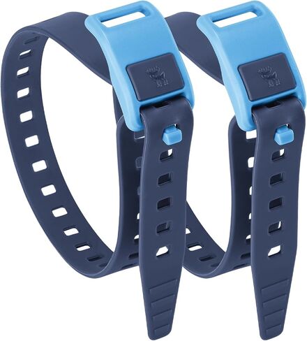 2-Pack TPU 18" Tie-Down Utility Straps with 8-Figure Design Heavy-Duty 220 lb Load, Adjustable for Bike, Moto, Skis & Outdoor Gear No Scratch, Temperature Resistant, Rock ash in Saudi Arabia